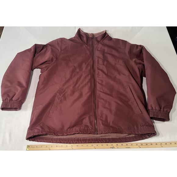 Cabelas Jacket Womens 2XL Purple Fleece Lined Soft Shell Zip Outerwear Outdoor - Picture 1 of 14
